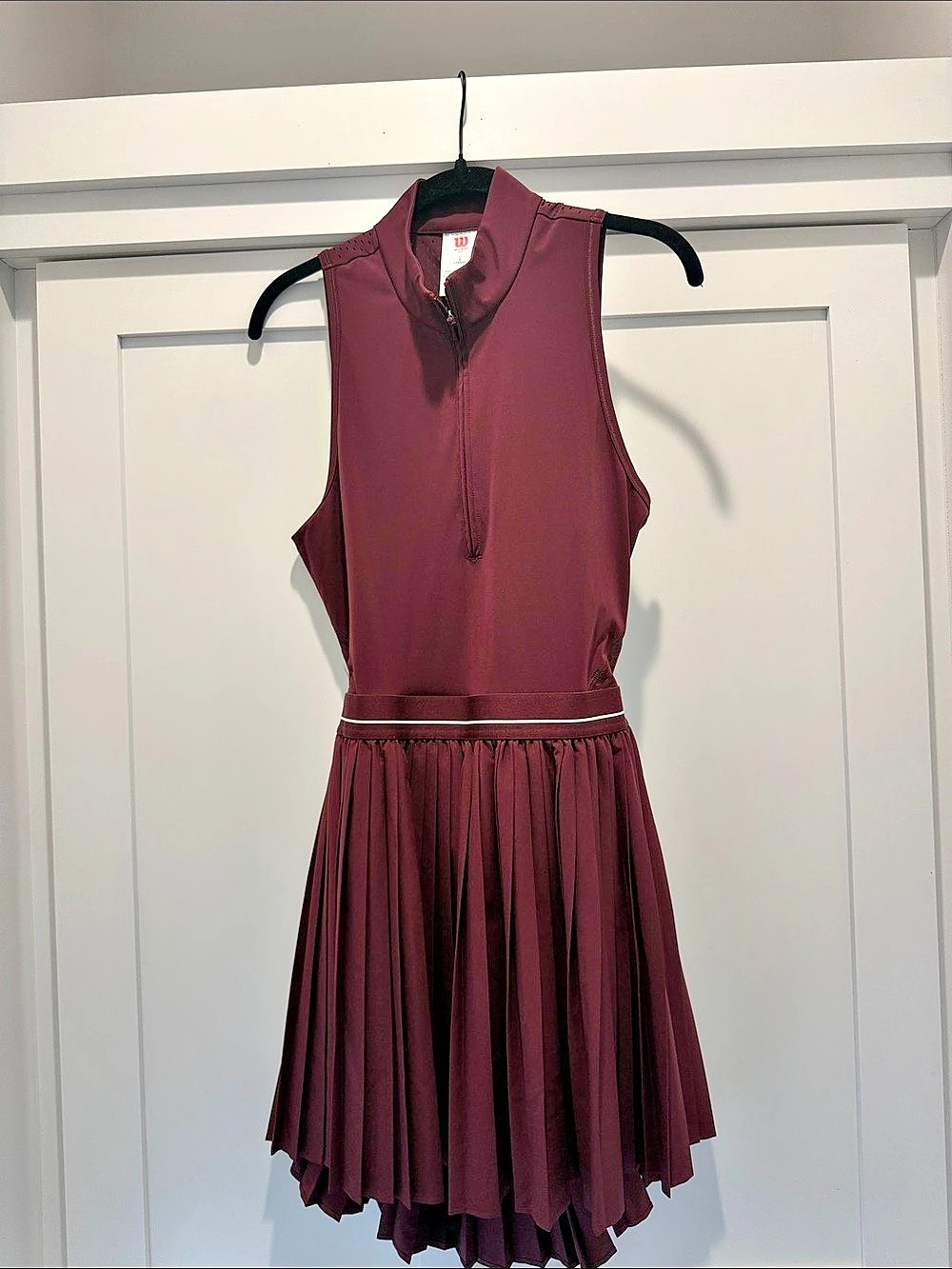 Wilson burgundy tennis Dress large